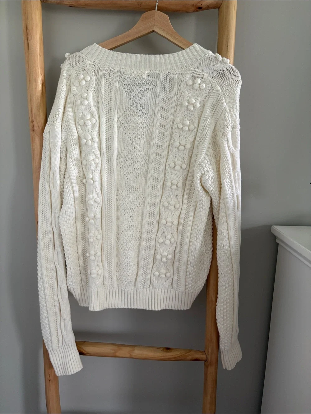 New Neuflora Ivory Embroidered Cardigan XS - Picture 4 of 6